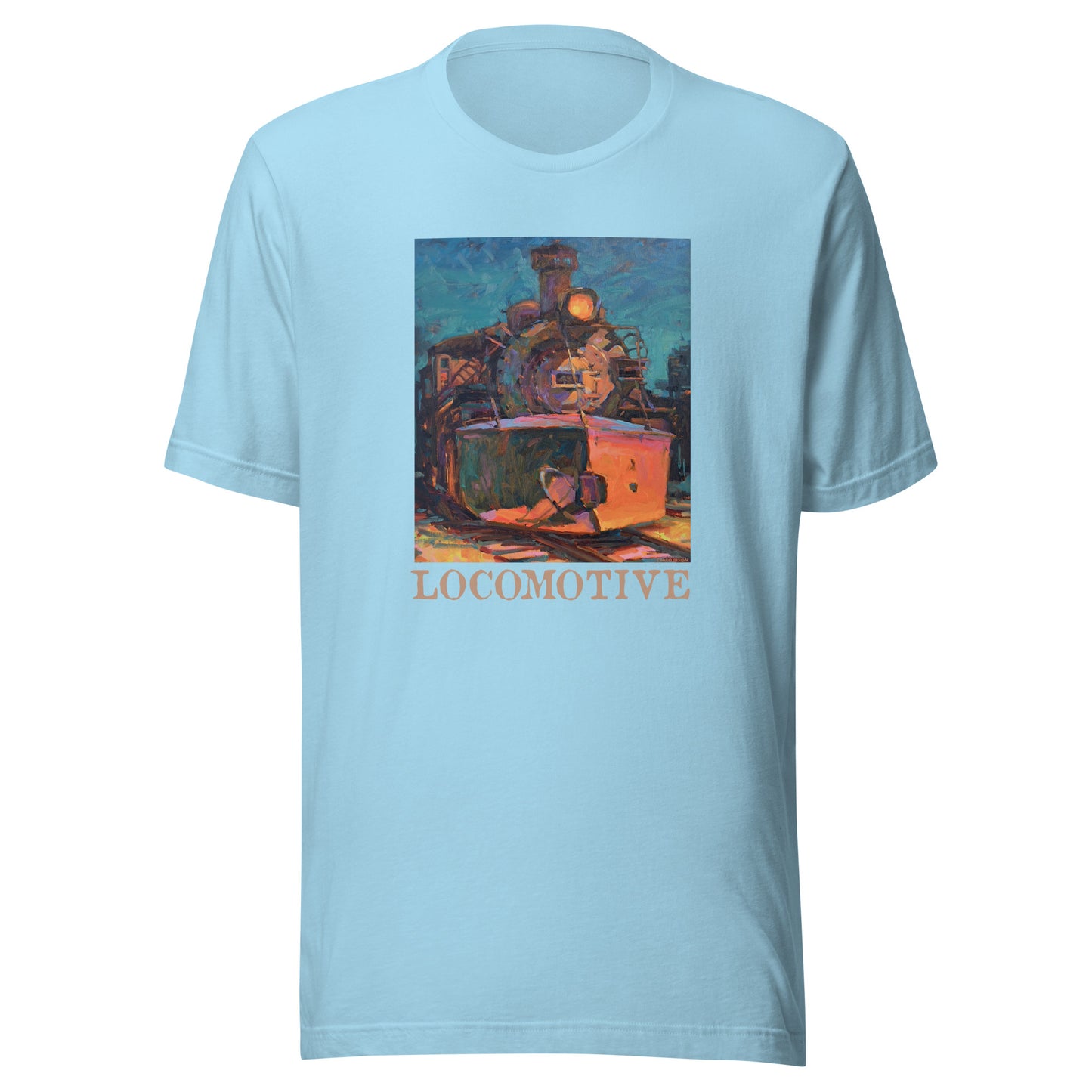 Cumbres Toltec Locomotive - text - Unisex t-shirt
