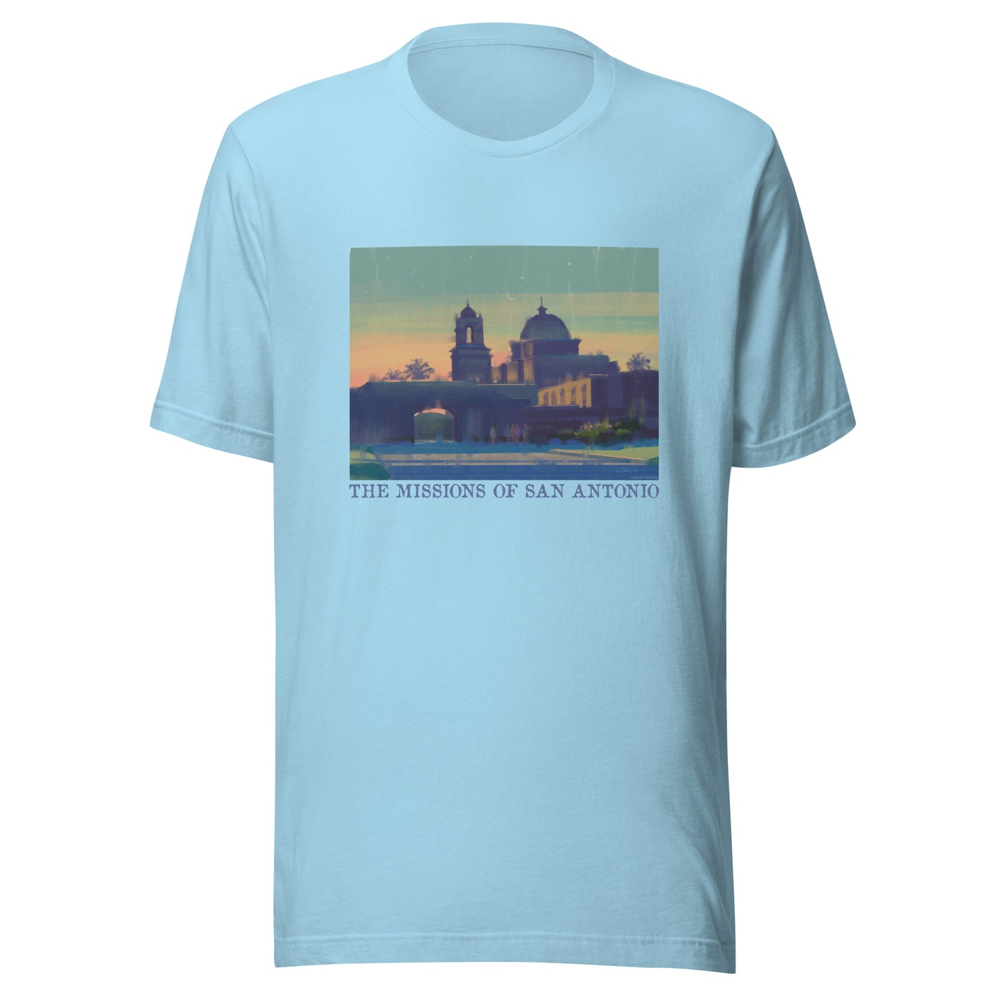 Missions of San Antonio - Dark Font - Unisex t-shirt