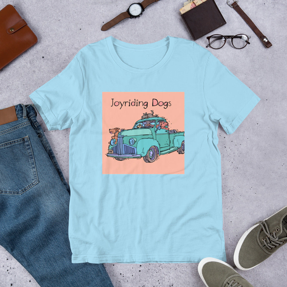 Joyriding Dogs - Green Pickup - Unisex t-shirt