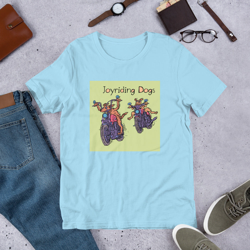 Joyriding Dogs - Two Motorcycles - Unisex t-shirt