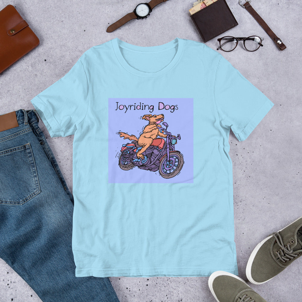 Joyriding Dogs - One Rider Red Motorcycle - Unisex t-shirt