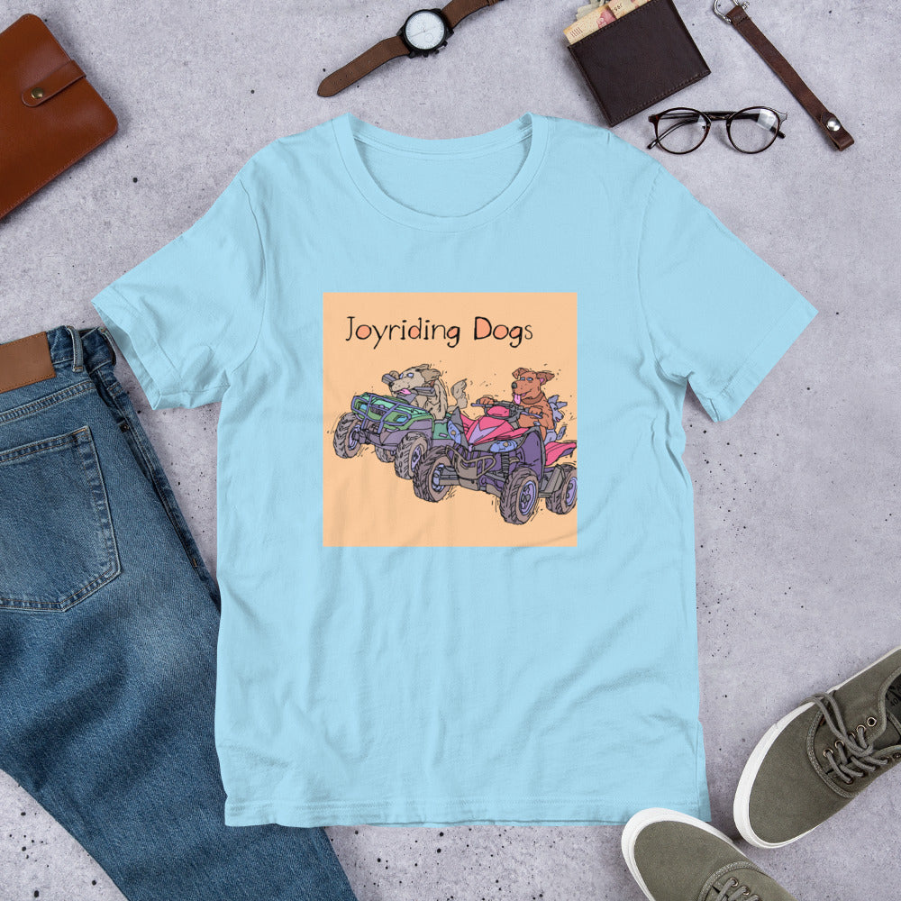 Joyriding Dogs - Two ATVs - Unisex t-shirt