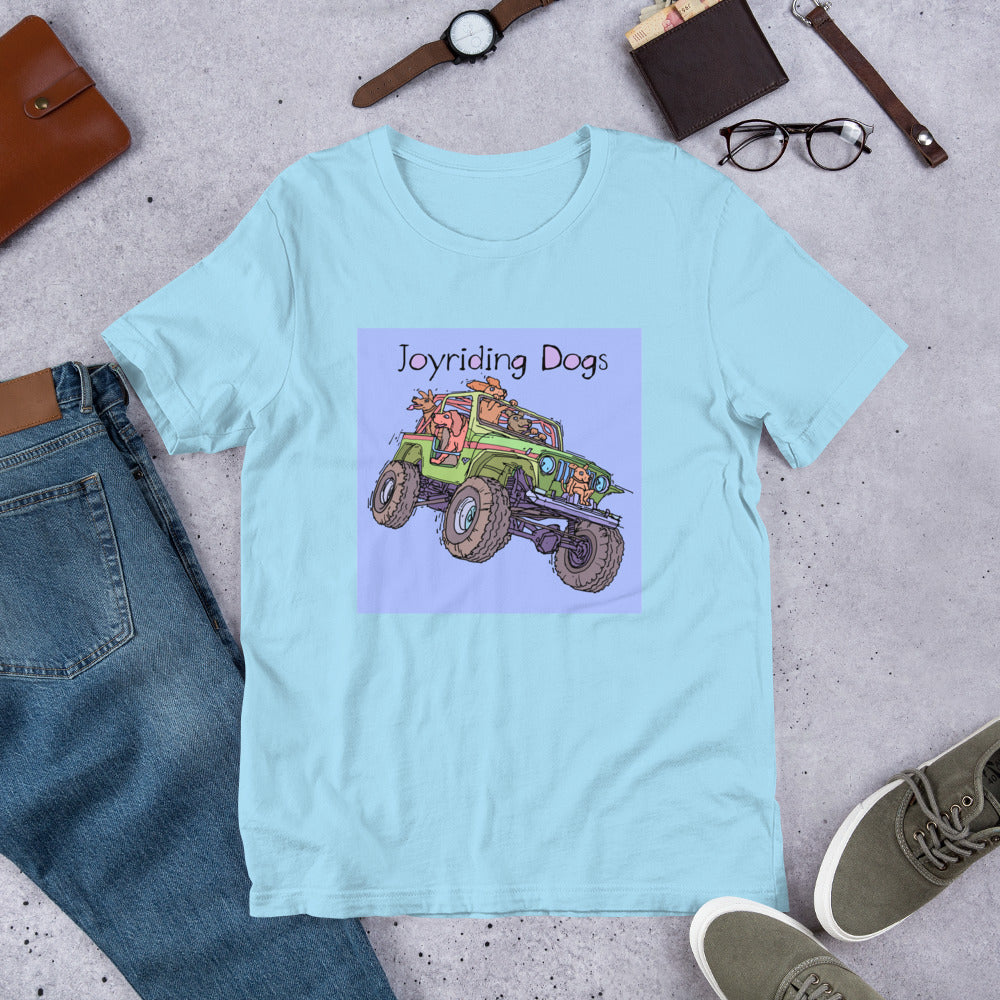 Joyriding Dogs - Green Jeep - Unisex t-shirt