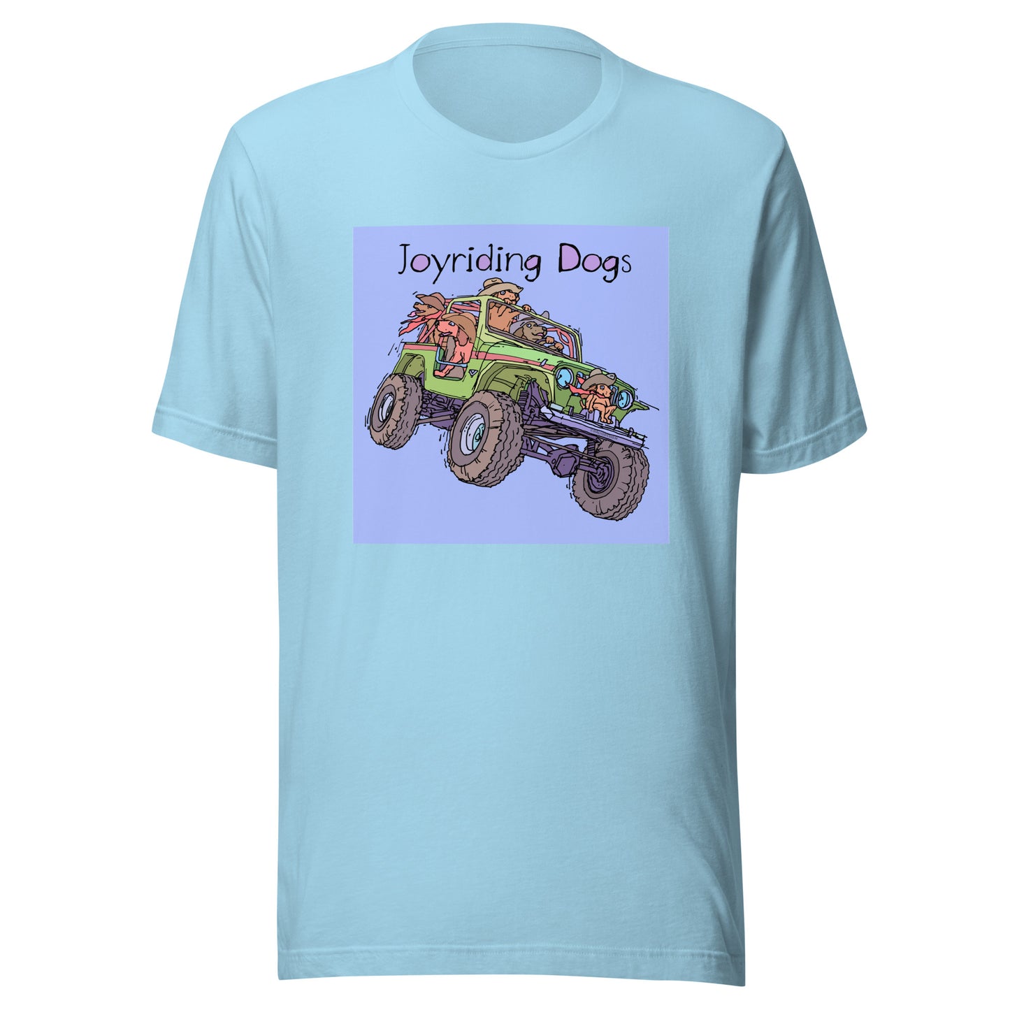 Cowboy Joyriding Dogs - Green Jeep - Unisex t-shirt