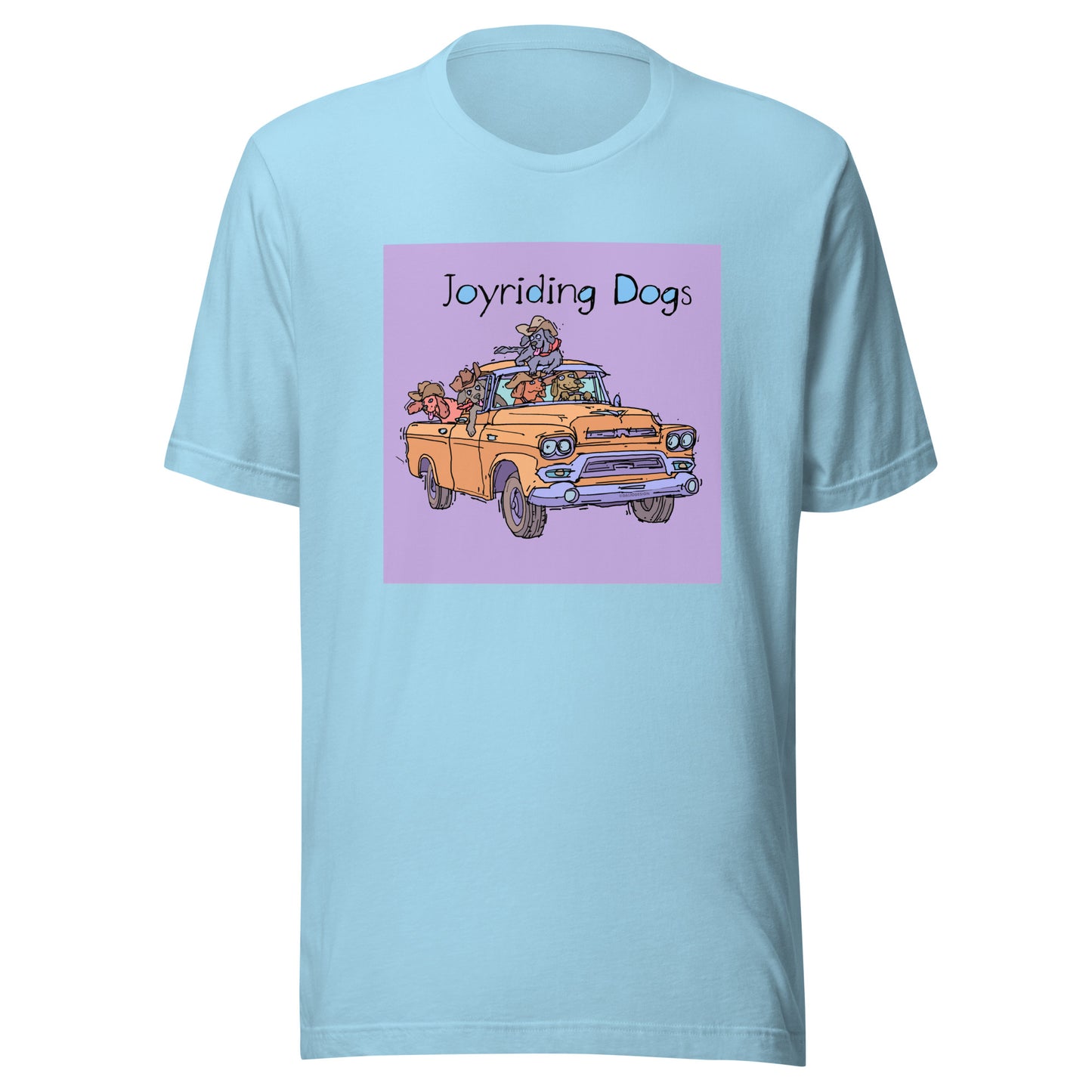 Cowboy Joyriding Dogs - Yellow Pickup - Unisex t-shirt