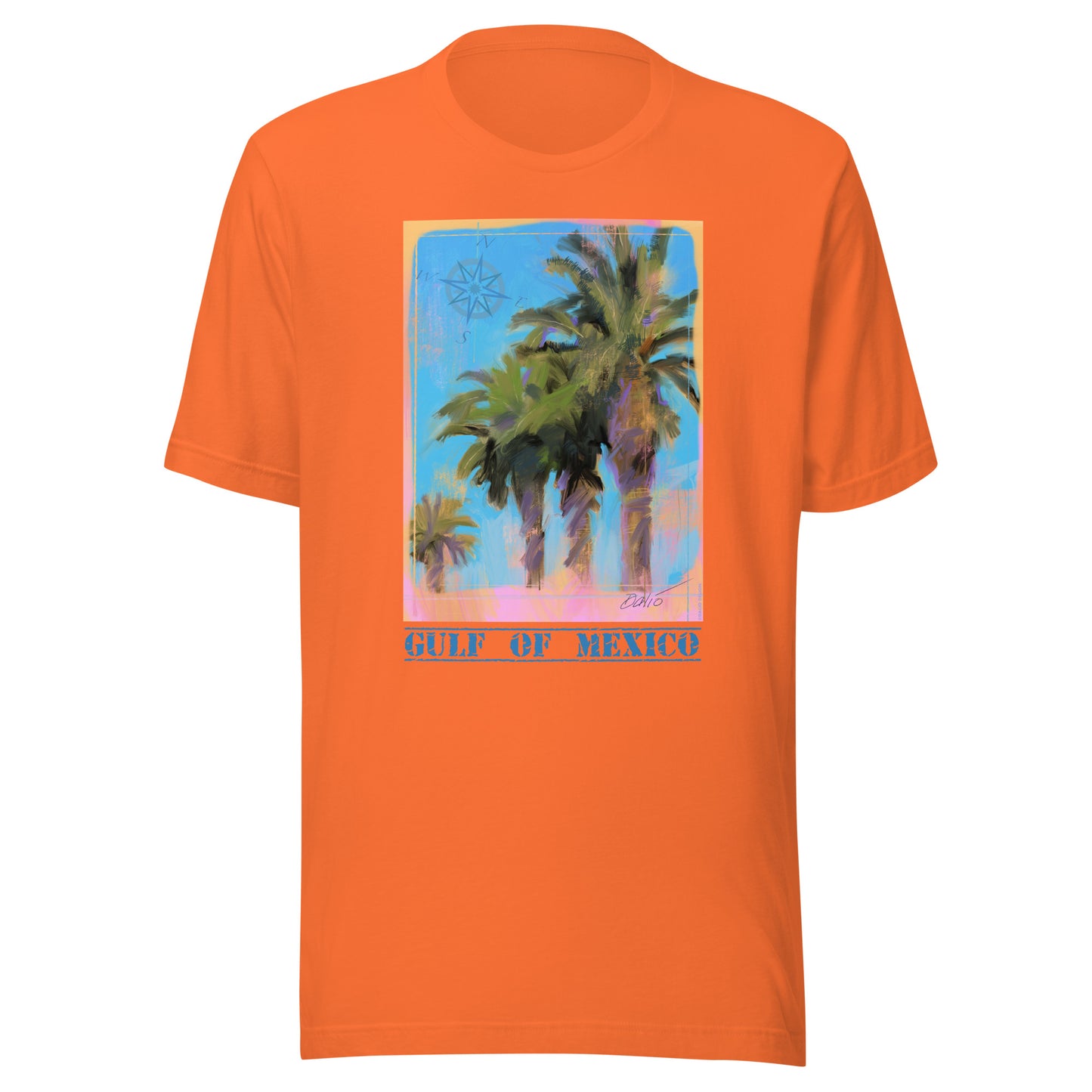 Gulf of Mexico - Palms - Dark Font - Unisex t-shirt