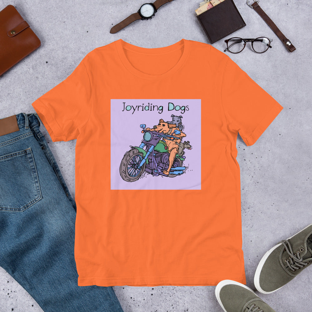 Joyriding Dogs - Two Riders Green Motorcycle - Unisex t-shirt