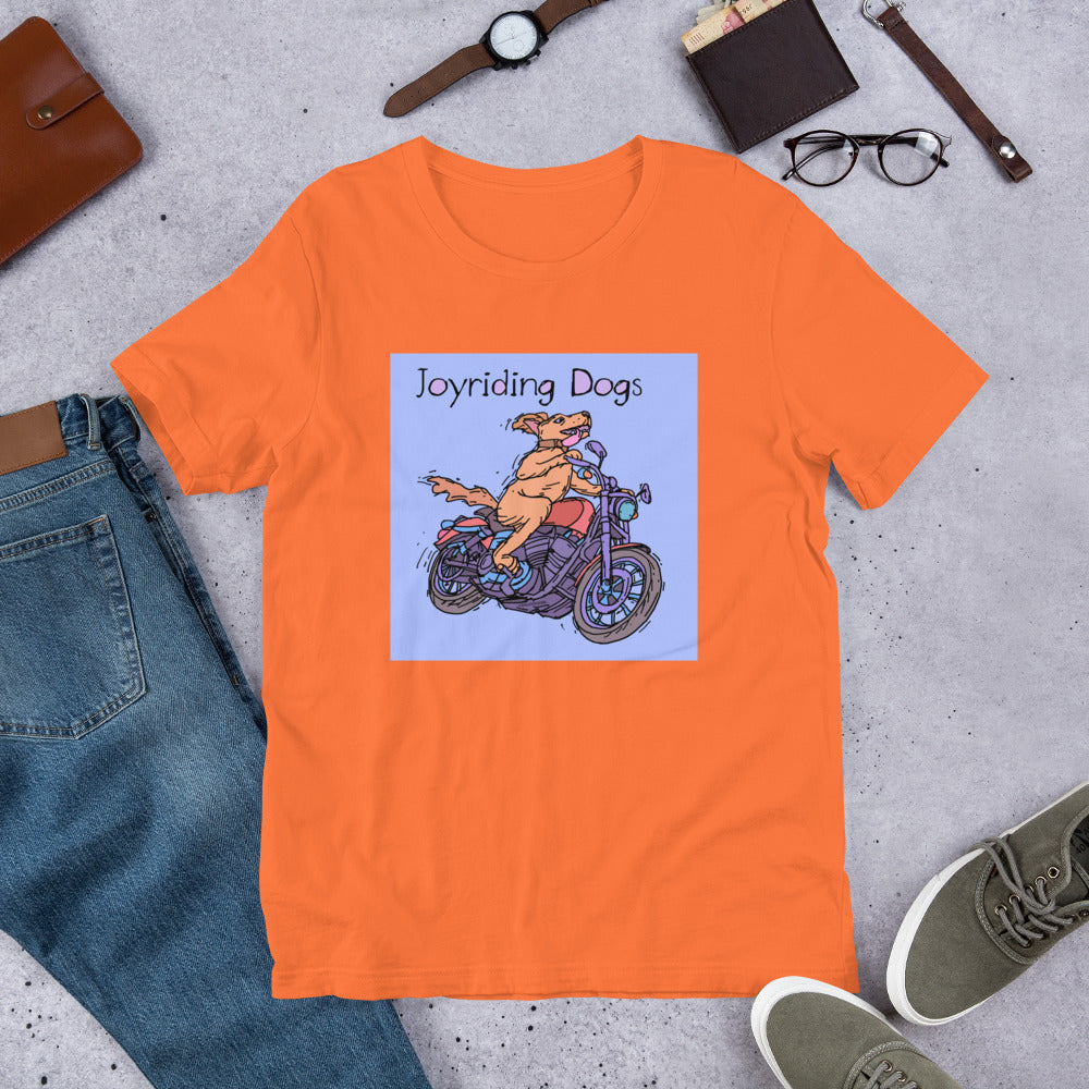Joyriding Dogs - One Rider Red Motorcycle - Unisex t-shirt