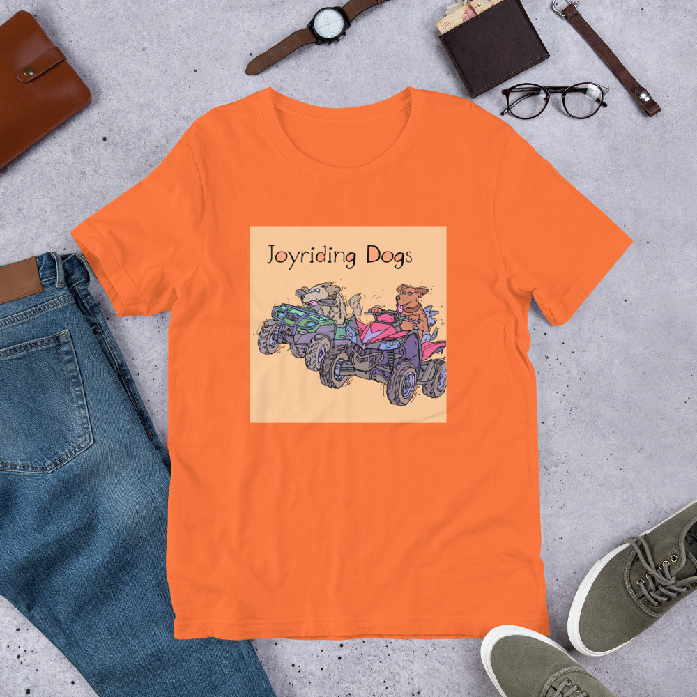 Joyriding Dogs - Two ATVs - Unisex t-shirt