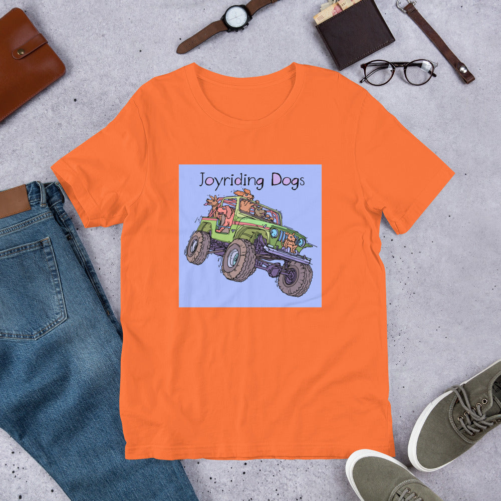 Joyriding Dogs - Green Jeep - Unisex t-shirt