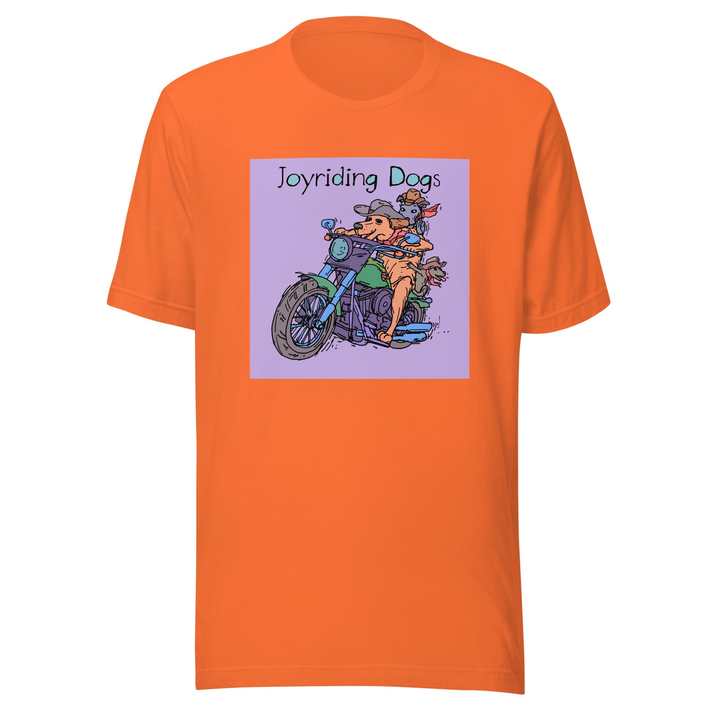 Cowboy Joyriding Dogs - Two Riders Green Motorcycle - Unisex t-shirt