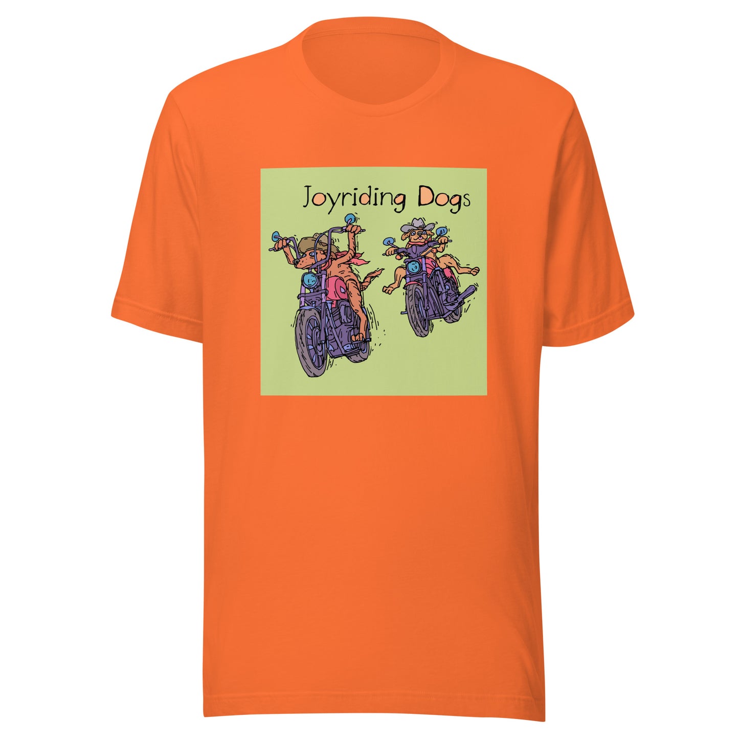 Cowboy Joyriding Dogs - Two Motorcycles - Unisex t-shirt