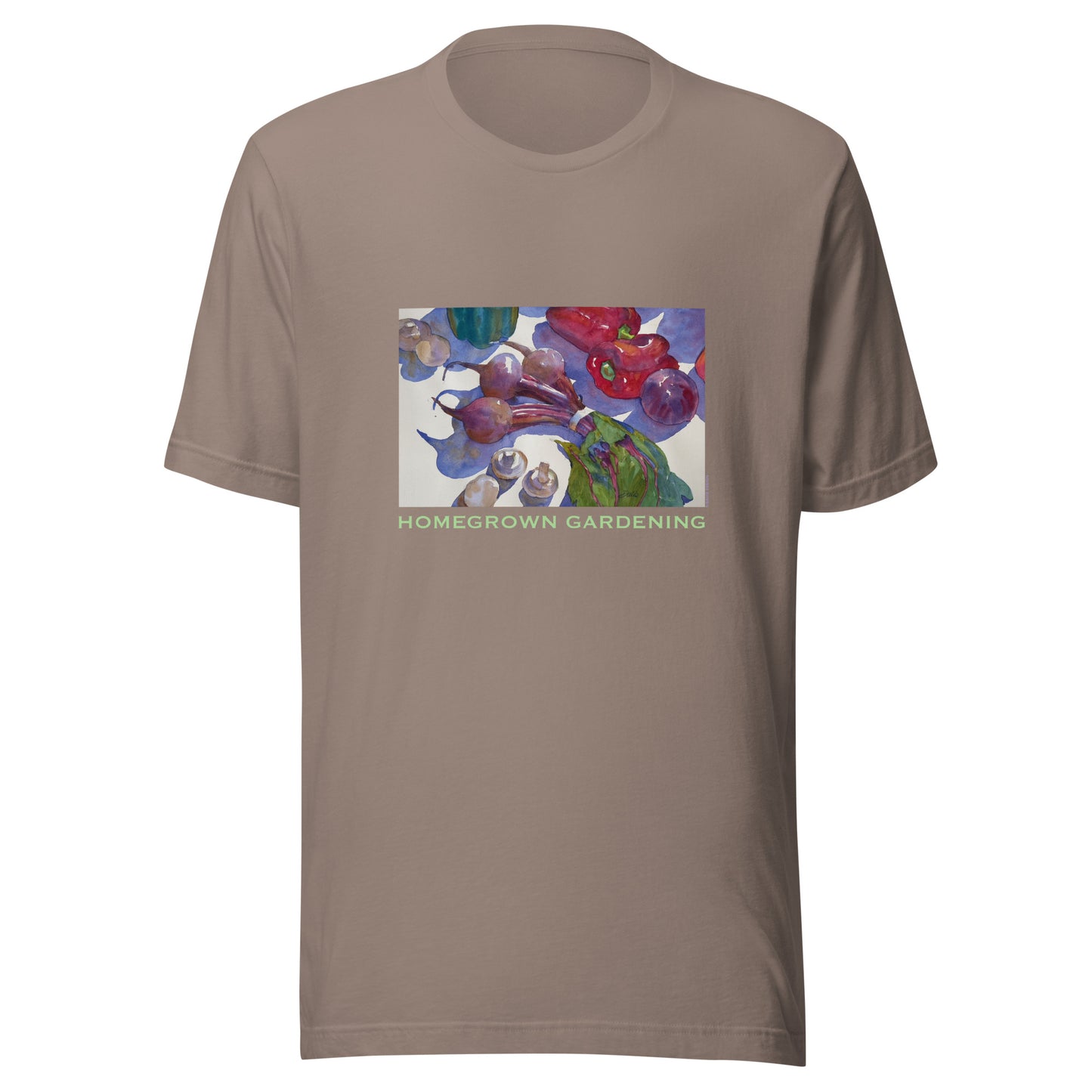 Homegrown Gardening - Light Font - Unisex t-shirt