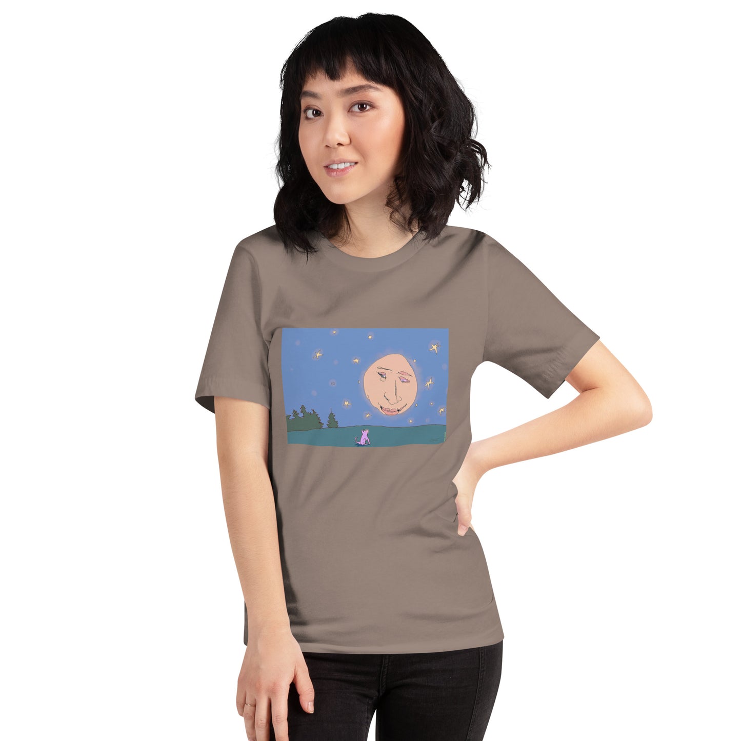 Quiet Conversation with the Moon - Unisex t-shirt