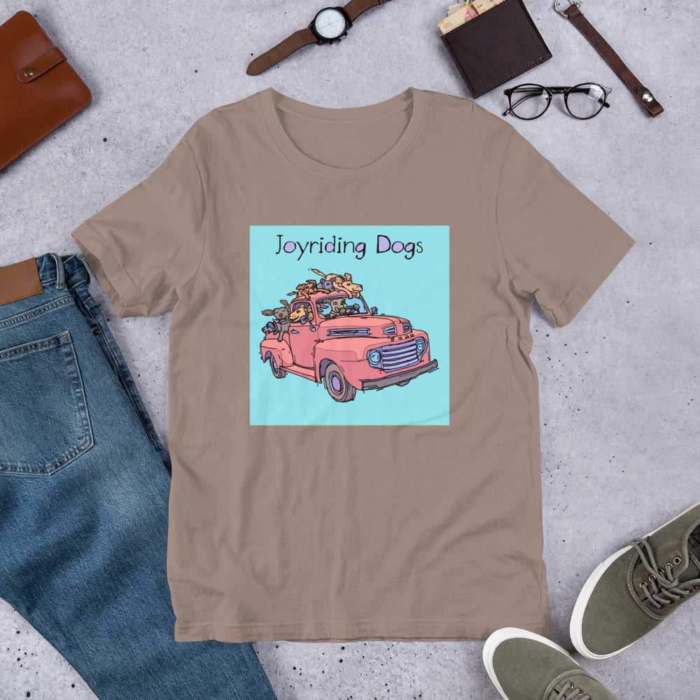 Joyriding Dogs - Red Pickup - Unisex t-shirt