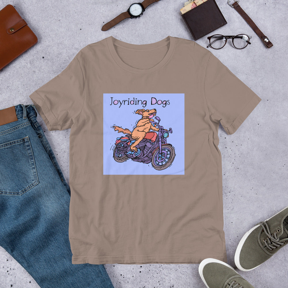 Joyriding Dogs - One Rider Red Motorcycle - Unisex t-shirt