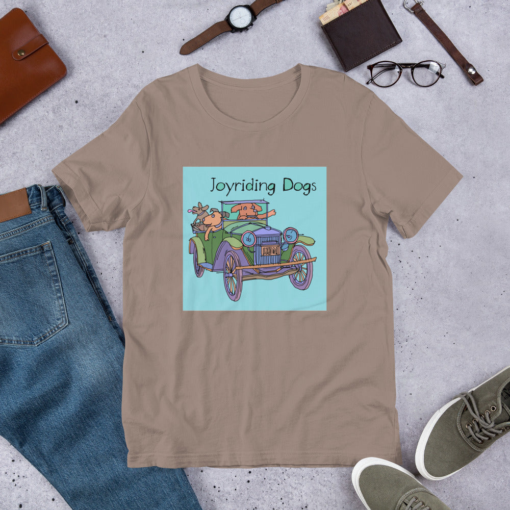 Joyriding Dogs - Green Car - Unisex t-shirt