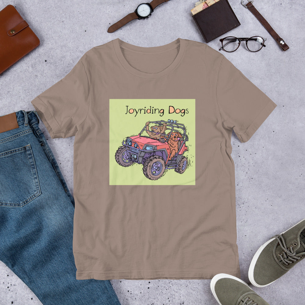 Joyriding Dogs - Two Riders in one Red ATV - Unisex t-shirt