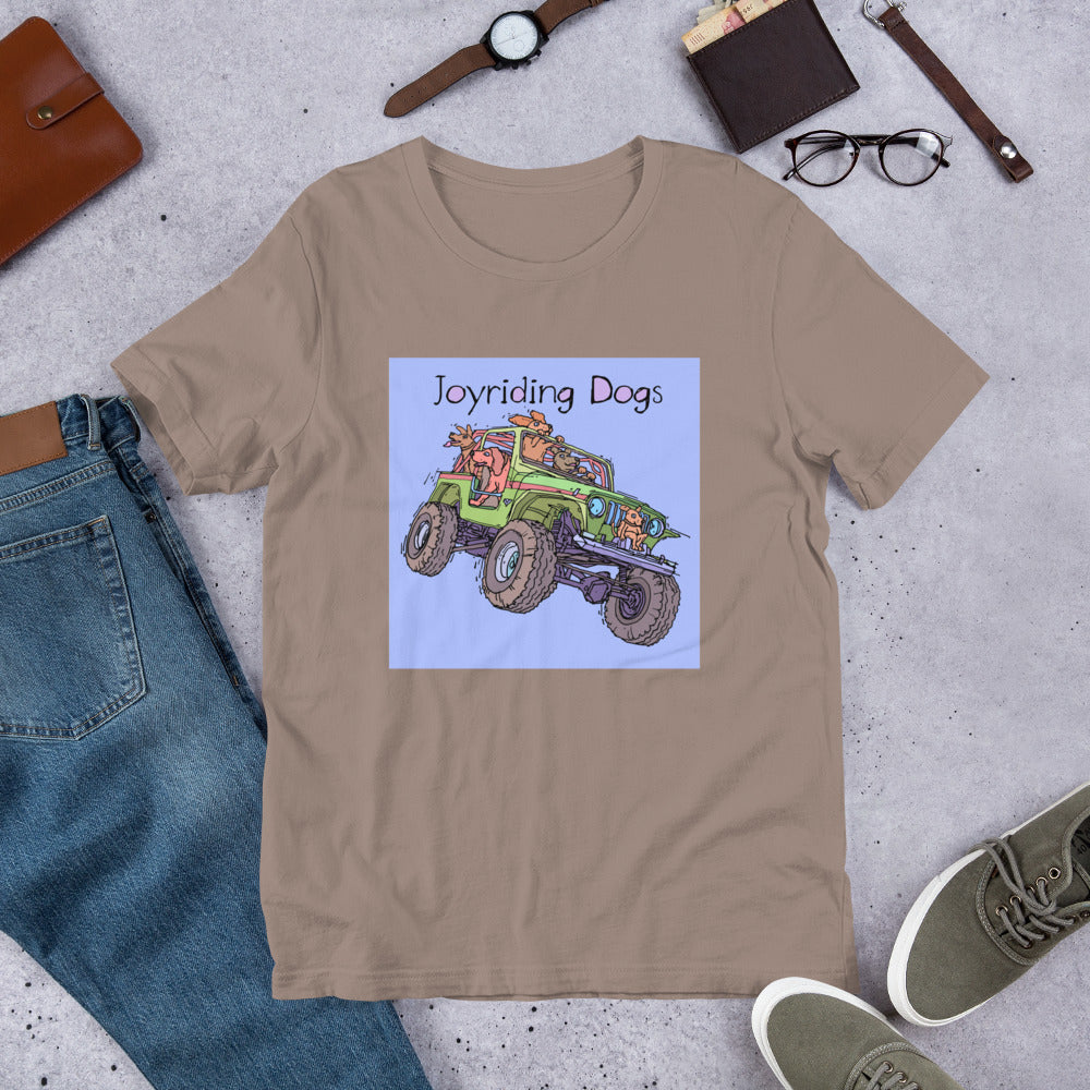 Joyriding Dogs - Green Jeep - Unisex t-shirt