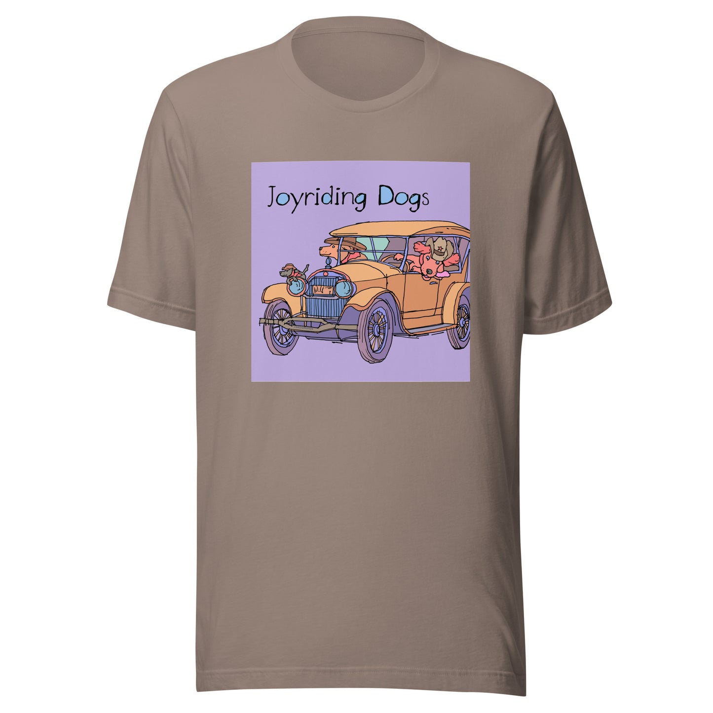 Cowboy Joyriding Dogs - Yellow Car - Unisex t-shirt