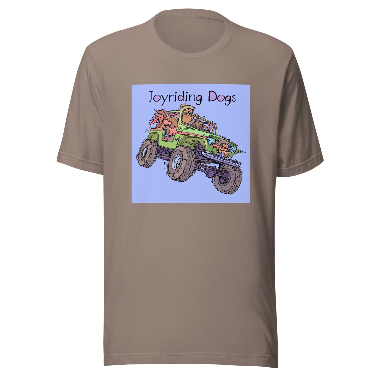 Cowboy Joyriding Dogs - Green Jeep - Unisex t-shirt