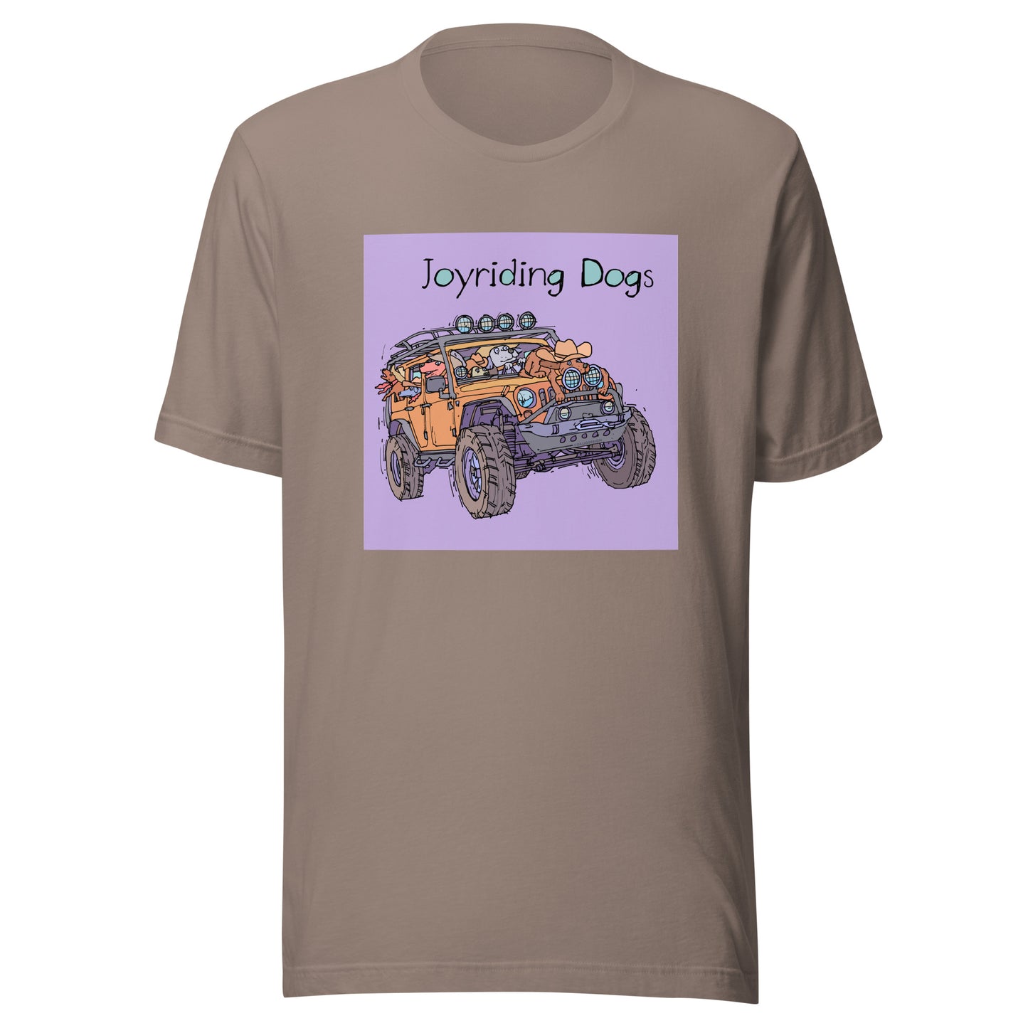 Cowboy Joyriding Dogs - Yellow Jeep - Unisex t-shirt
