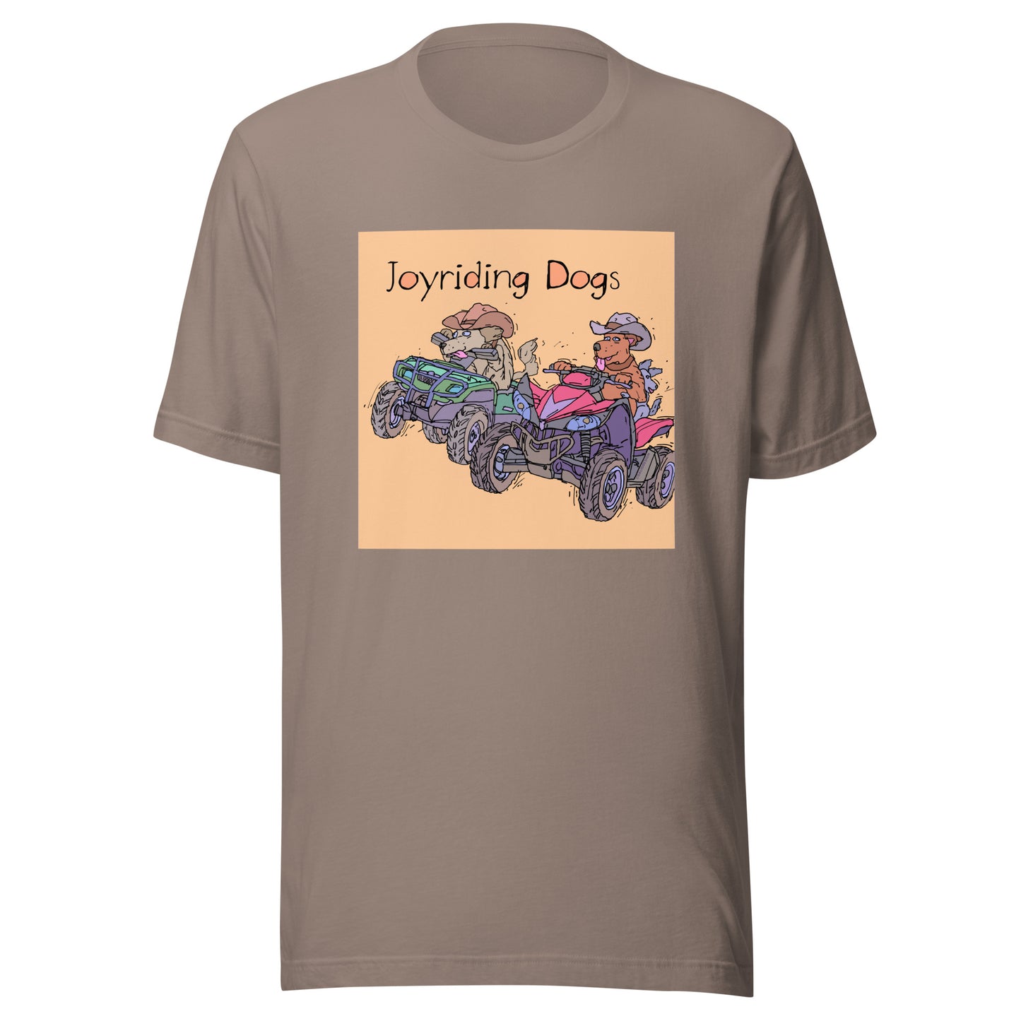 Cowboy Joyriding Dogs - Two ATVs - Unisex t-shirt