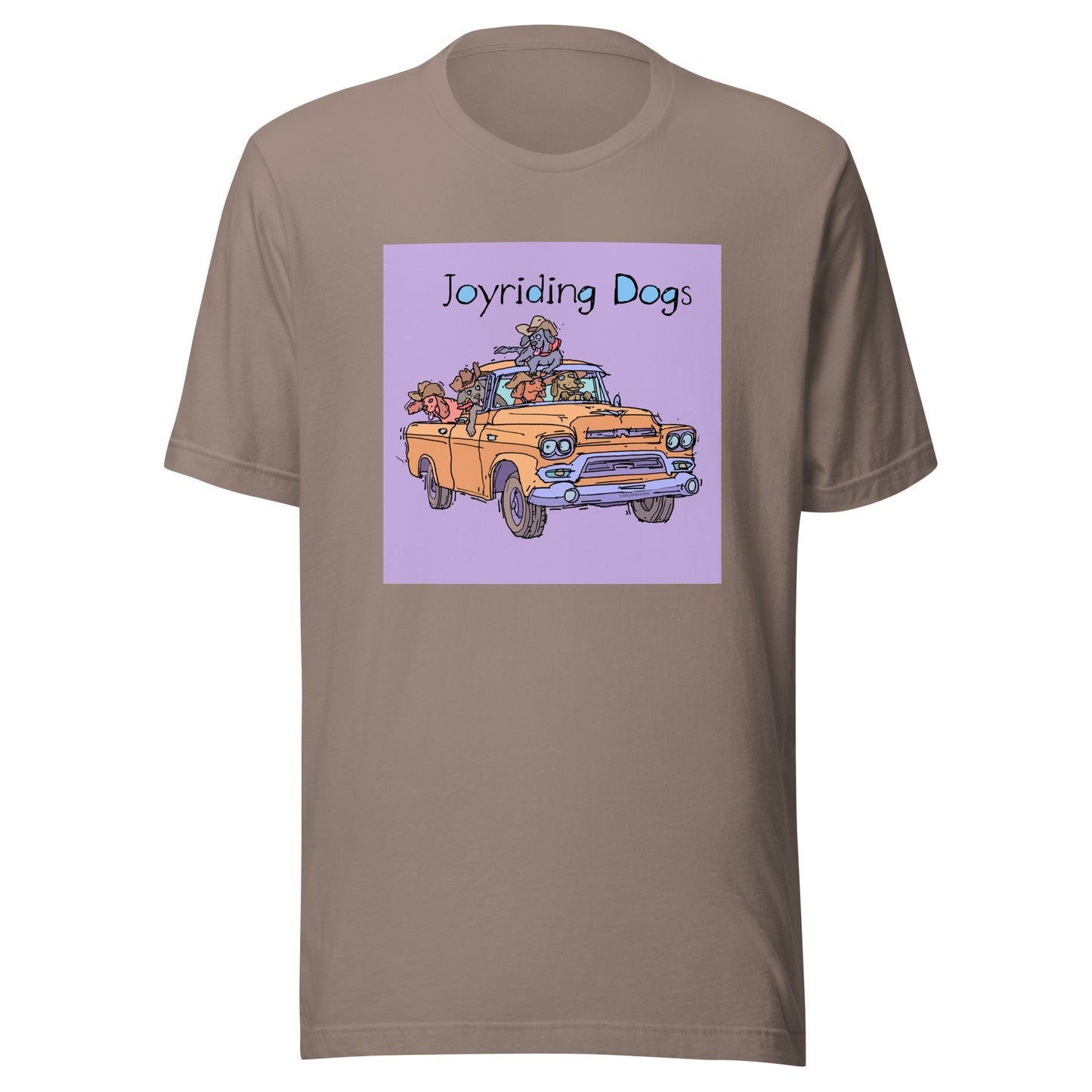 Cowboy Joyriding Dogs - Yellow Pickup - Unisex t-shirt