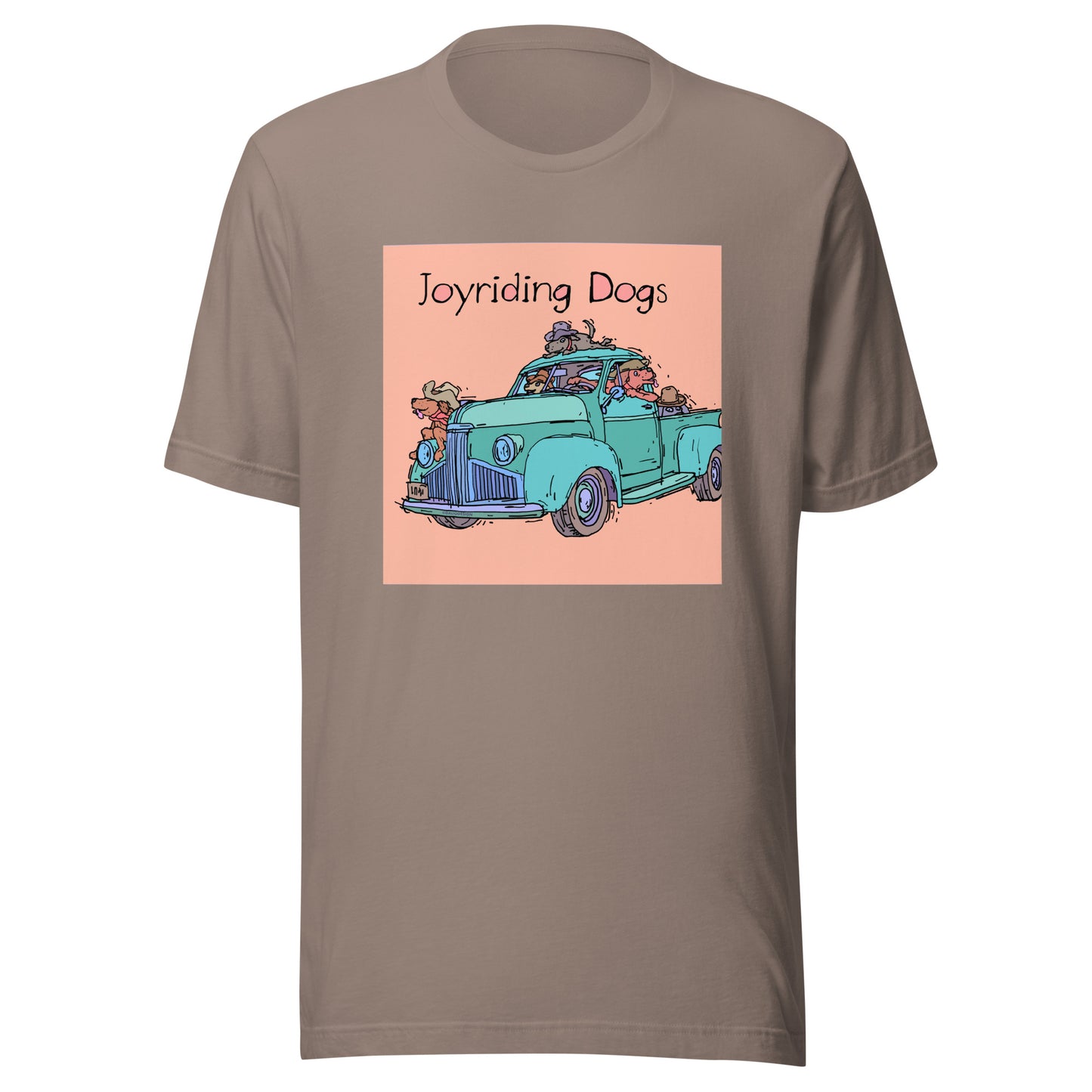 Cowboy Joyriding Dogs - Green Pickup - Unisex t-shirt