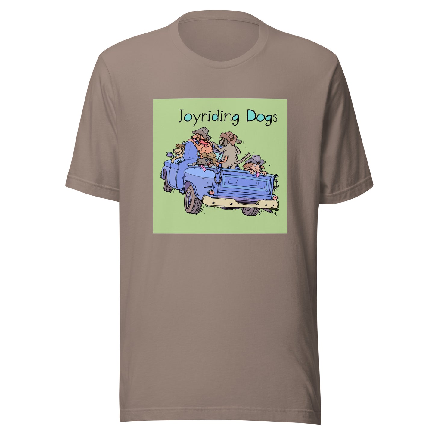 Cowboy Joyriding Dogs - Blue Pickup - Unisex t-shirt