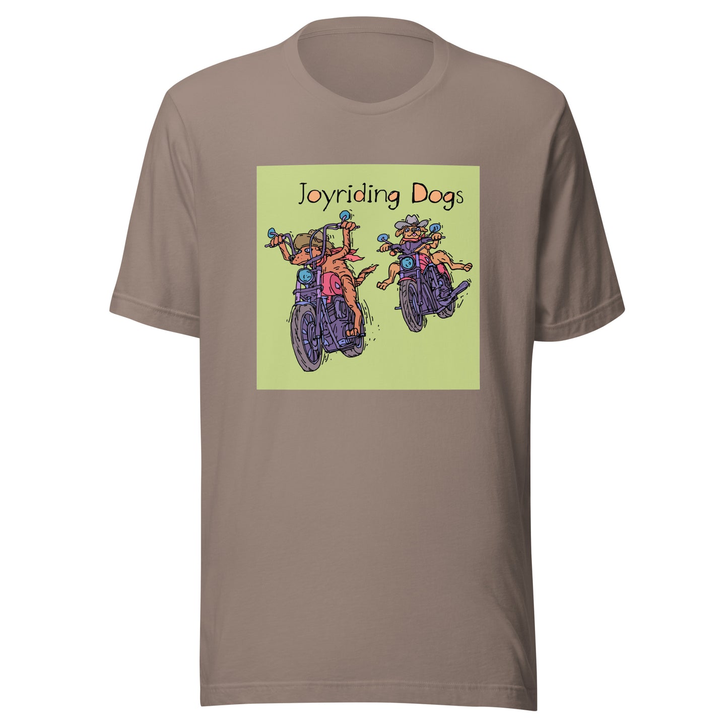 Cowboy Joyriding Dogs - Two Motorcycles - Unisex t-shirt