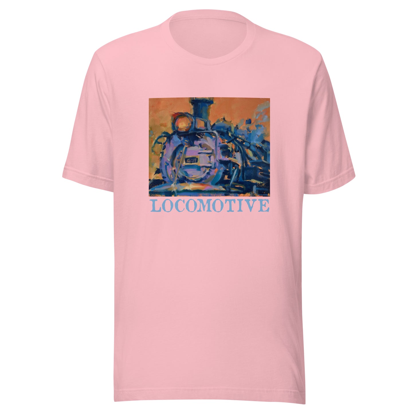 Engine 487 - Locomotive text - Unisex t-shirt