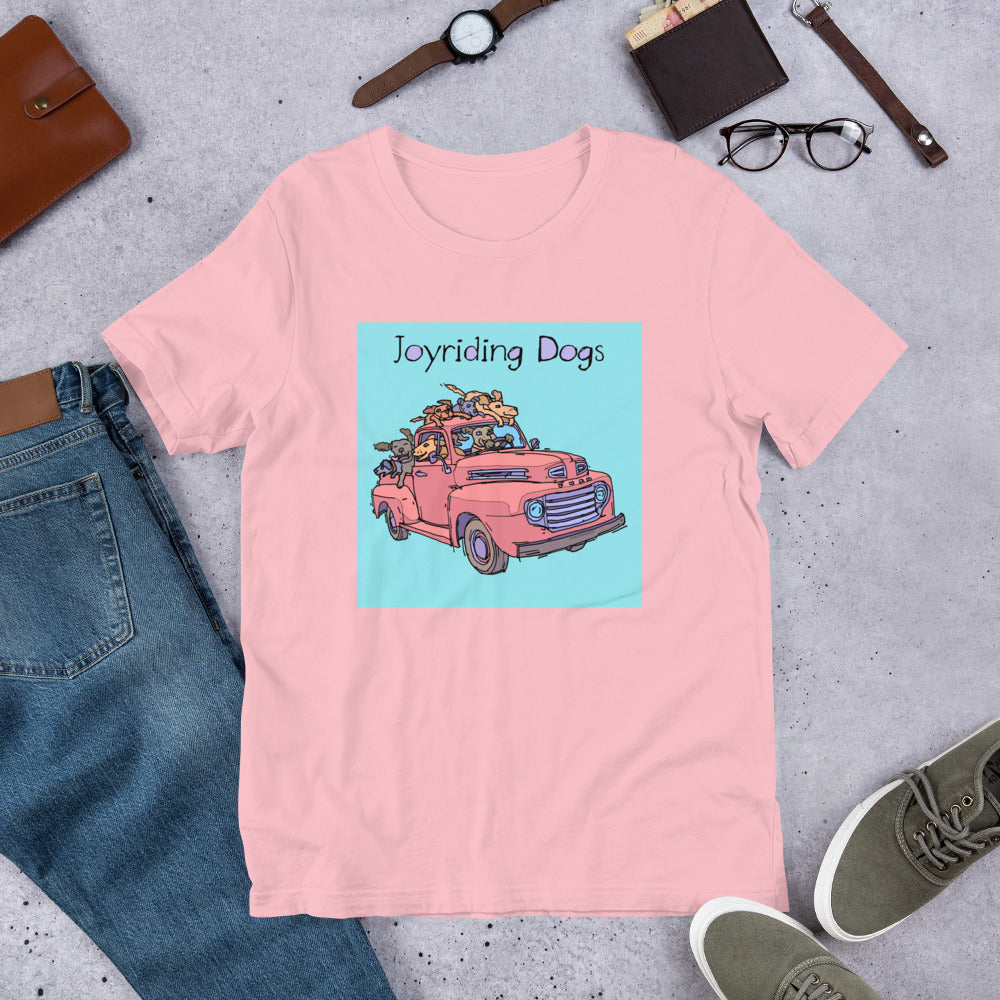 Joyriding Dogs - Red Pickup - Unisex t-shirt