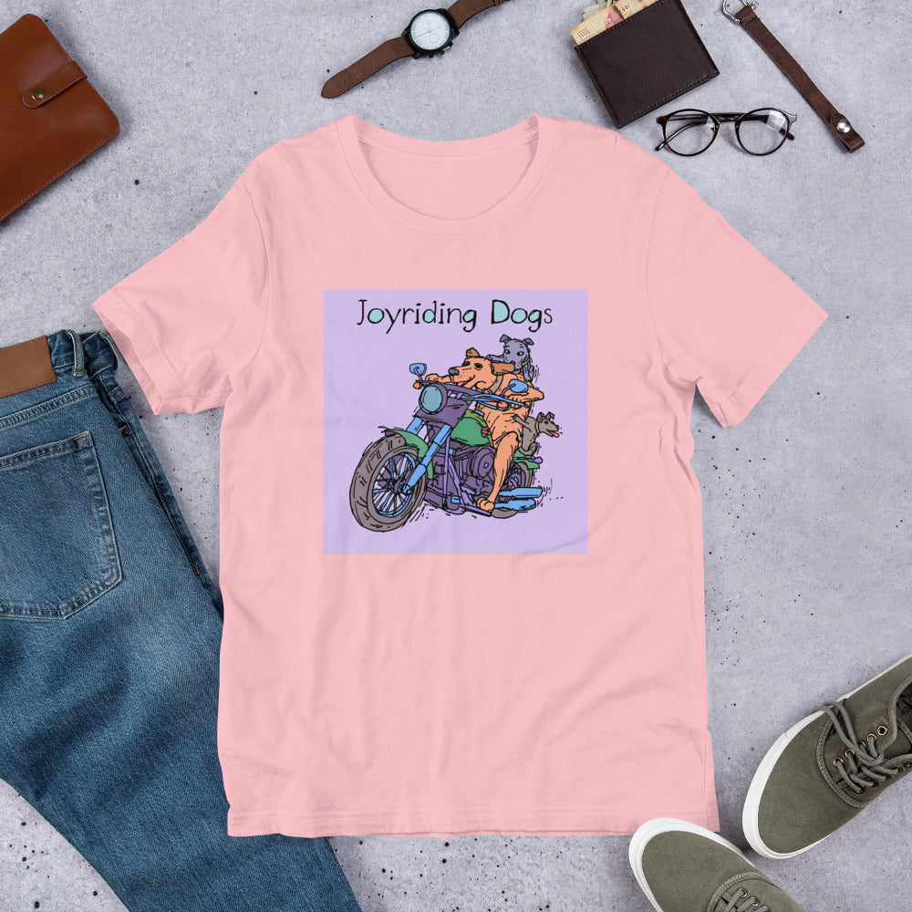 Joyriding Dogs - Two Riders Green Motorcycle - Unisex t-shirt
