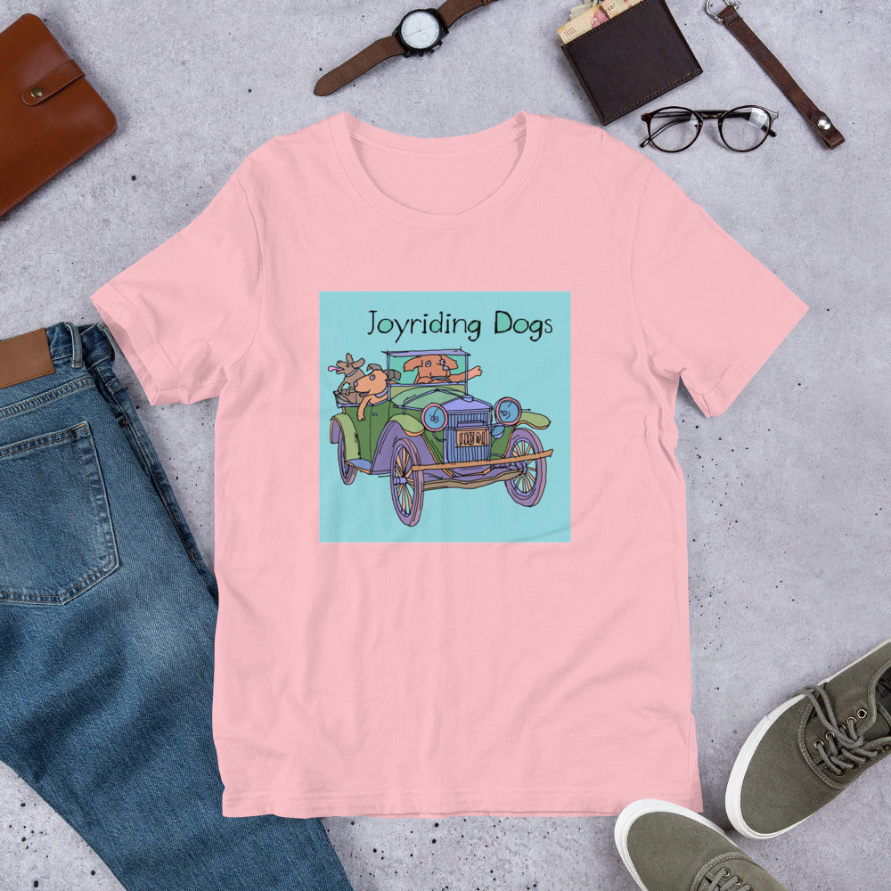 Joyriding Dogs - Green Car - Unisex t-shirt