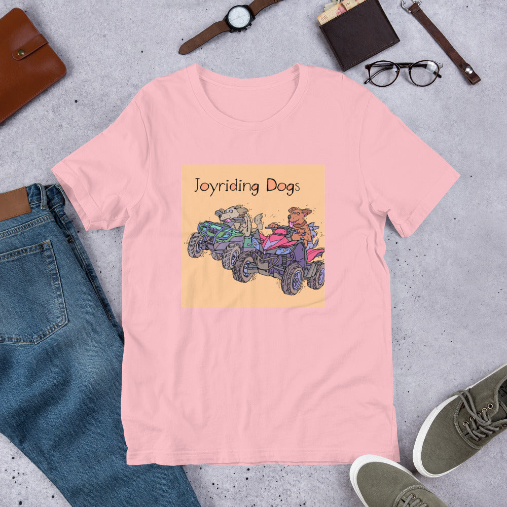 Joyriding Dogs - Two ATVs - Unisex t-shirt