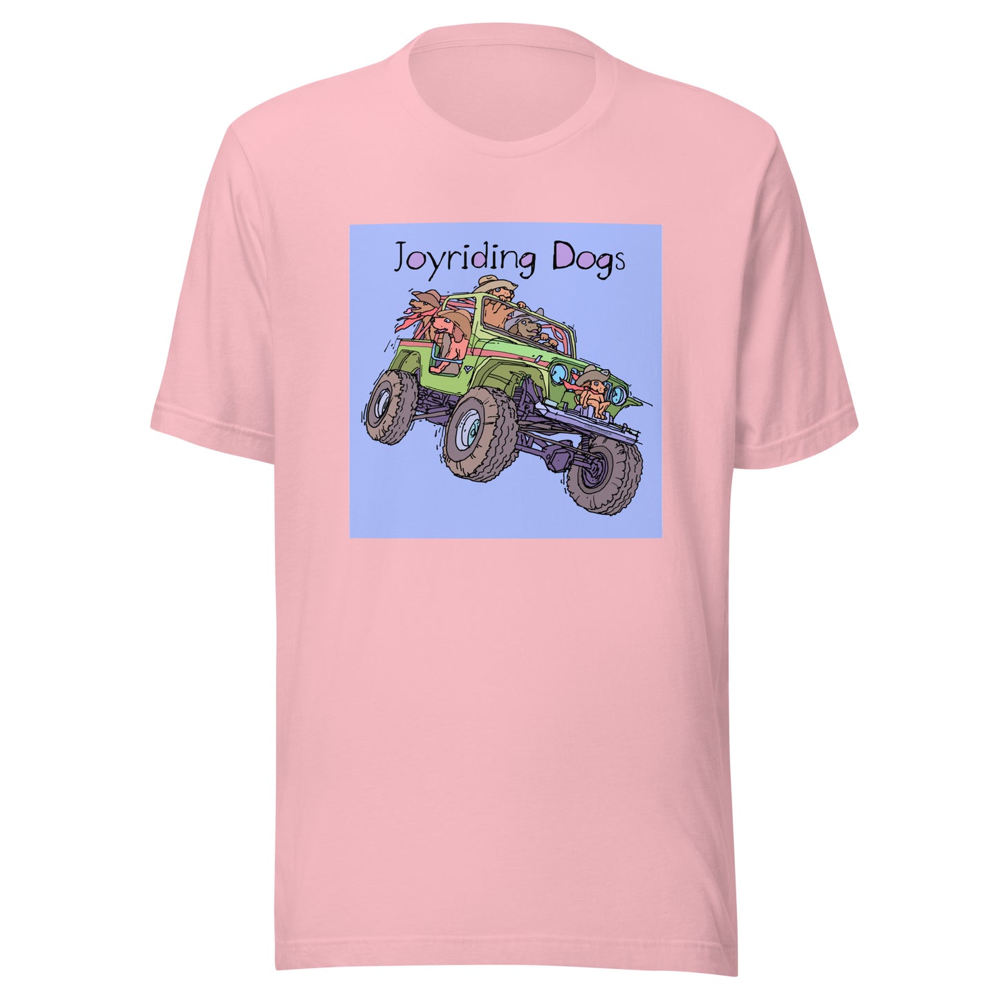 Cowboy Joyriding Dogs - Green Jeep - Unisex t-shirt