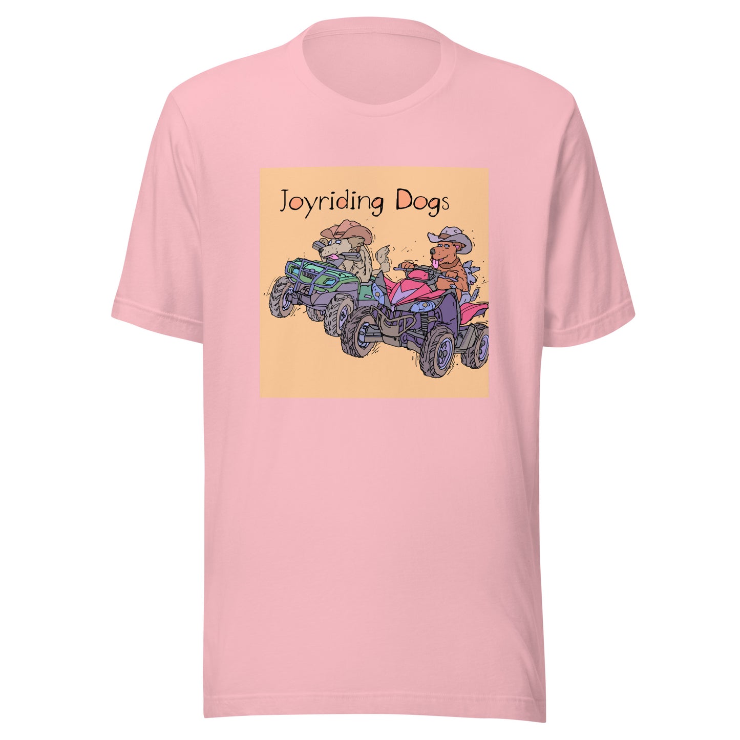Cowboy Joyriding Dogs - Two ATVs - Unisex t-shirt