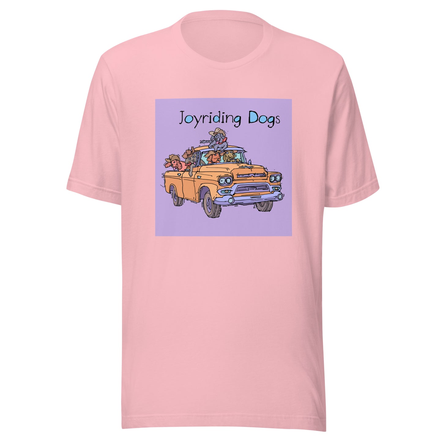 Cowboy Joyriding Dogs - Yellow Pickup - Unisex t-shirt