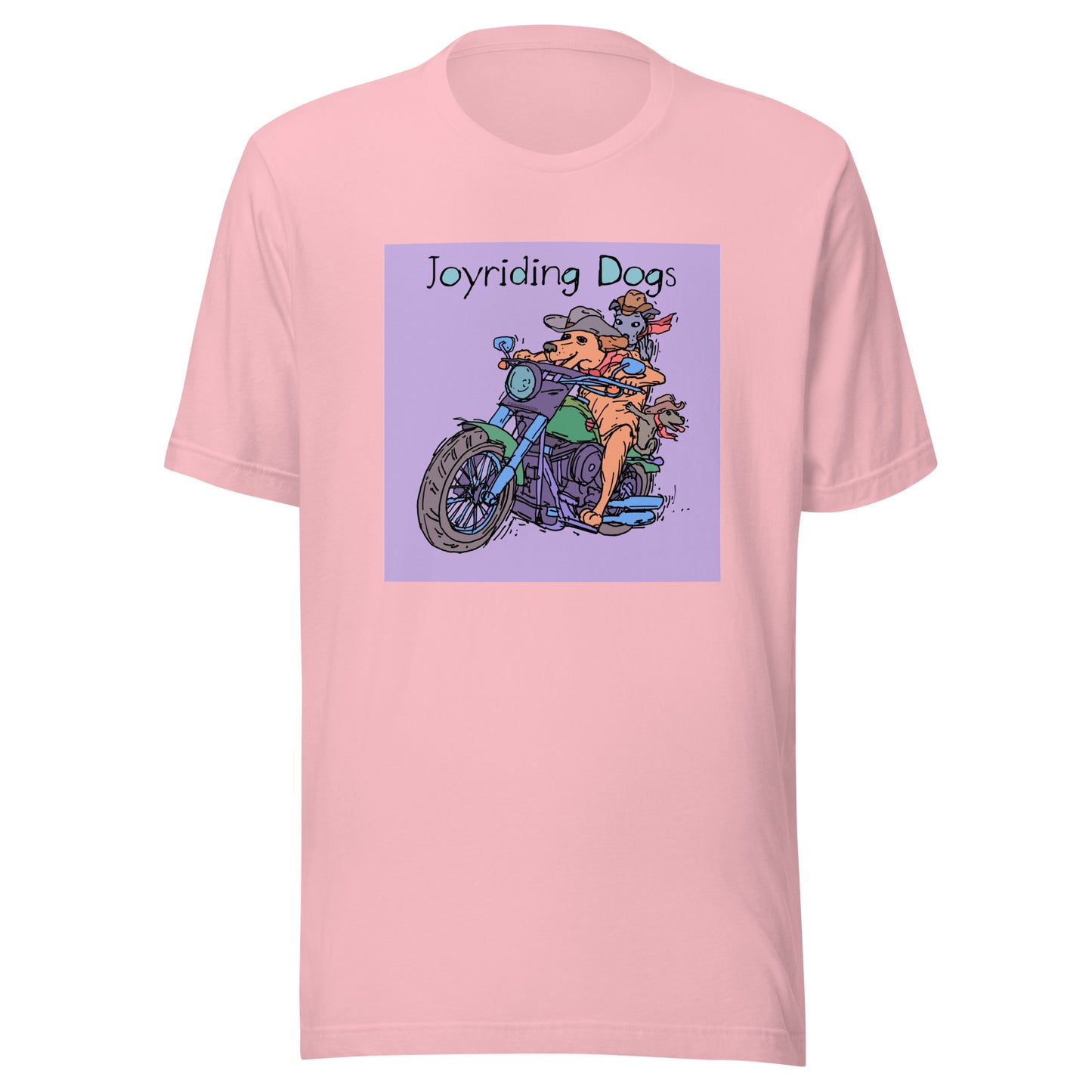 Cowboy Joyriding Dogs - Two Riders Green Motorcycle - Unisex t-shirt