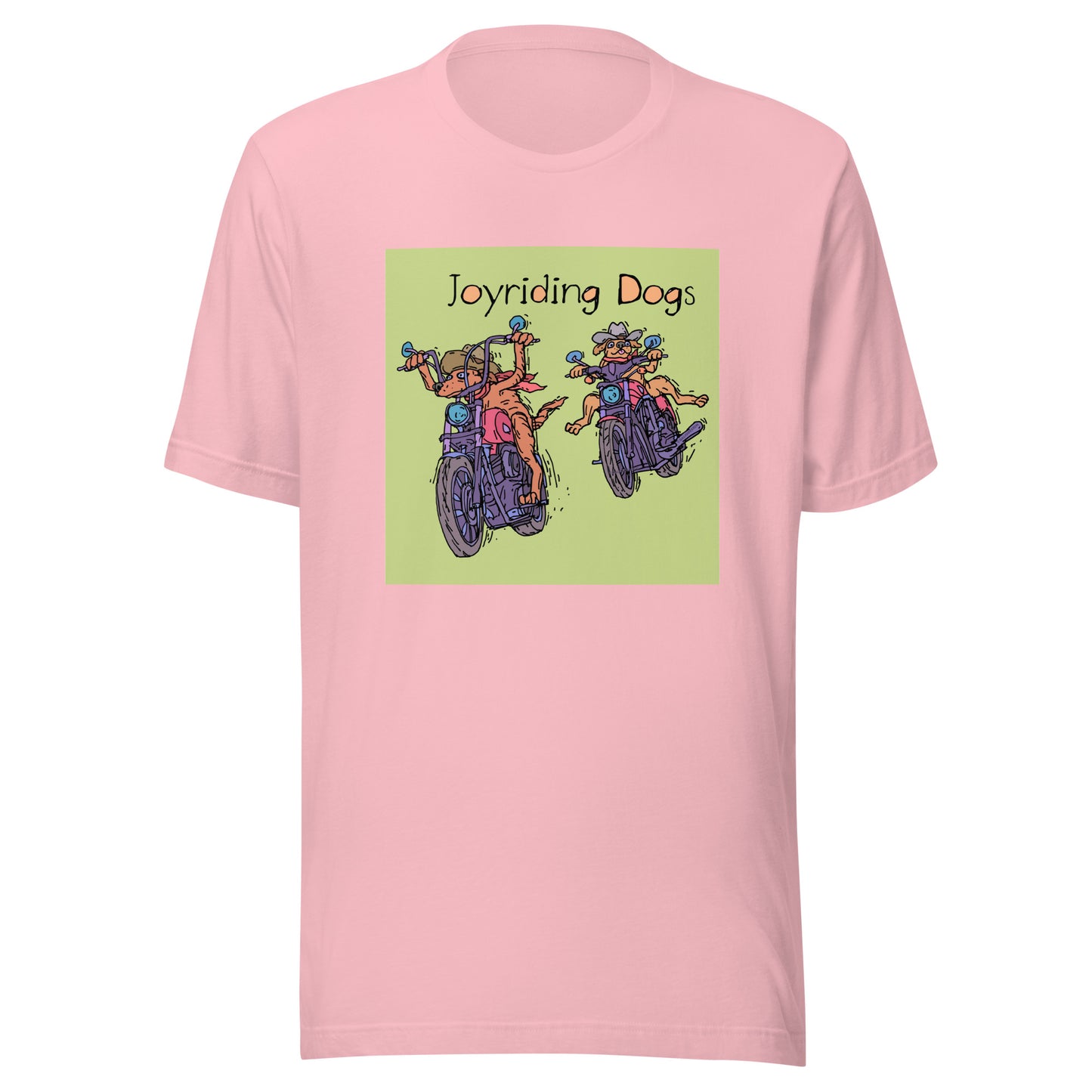 Cowboy Joyriding Dogs - Two Motorcycles - Unisex t-shirt