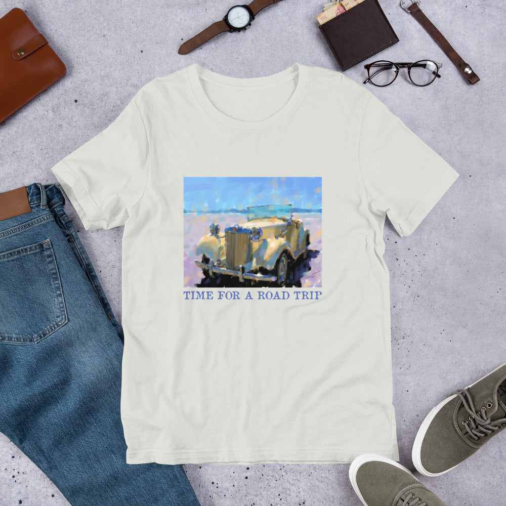 Time for a Road Trip - MG - Dark Font - Unisex t-shirt