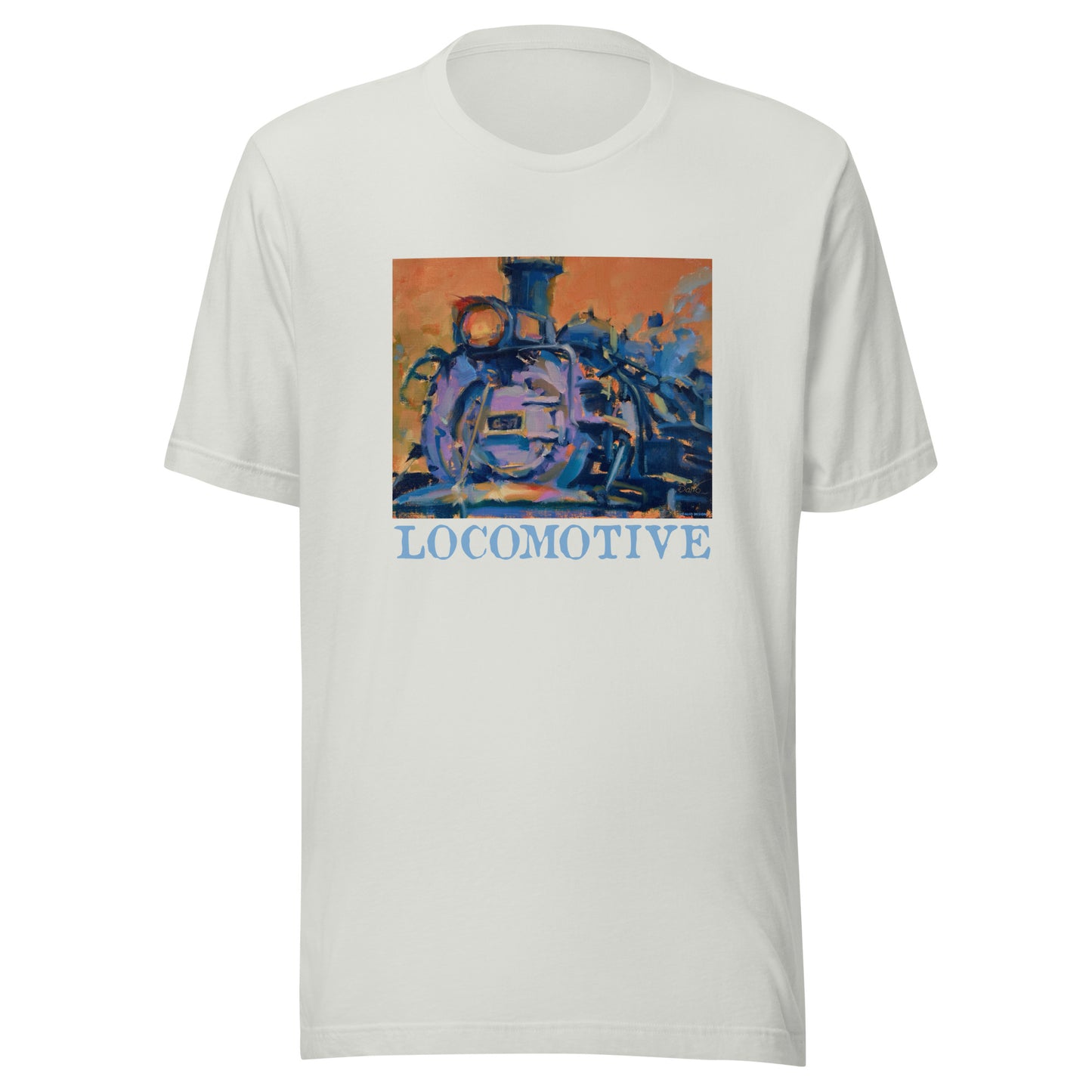 Engine 487 - Locomotive text - Unisex t-shirt