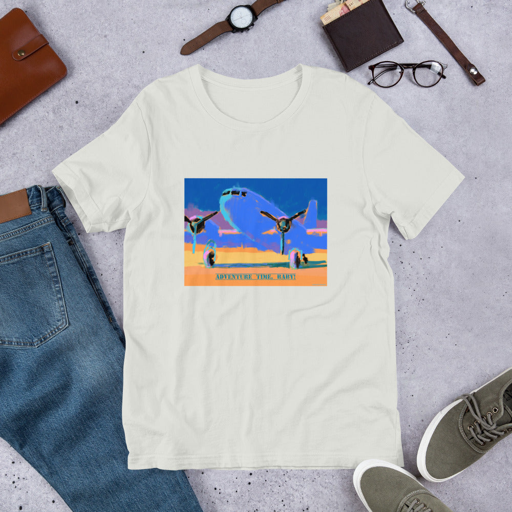 Adventure Time, Baby! - Blue/Yellow Airplane - Unisex t-shirt