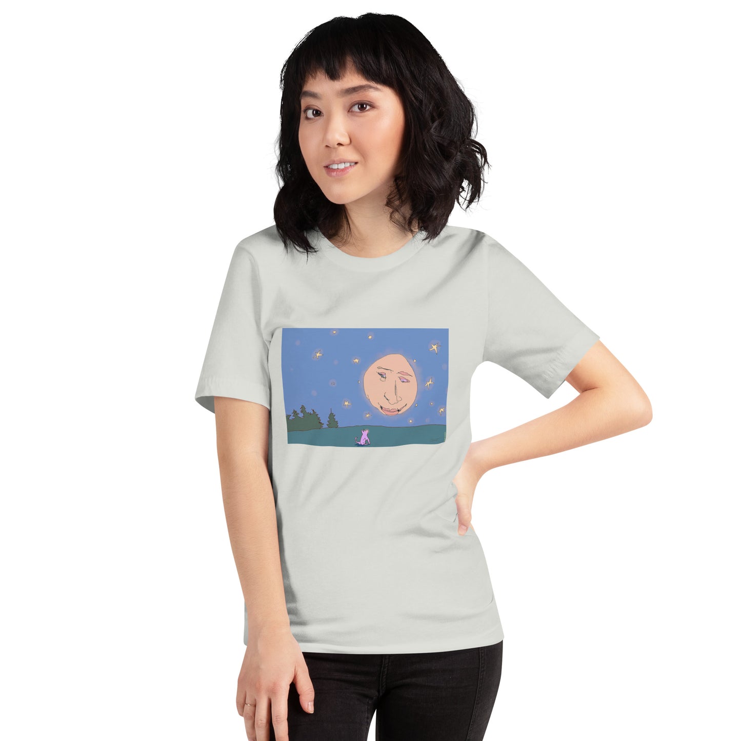 Quiet Conversation with the Moon - Unisex t-shirt