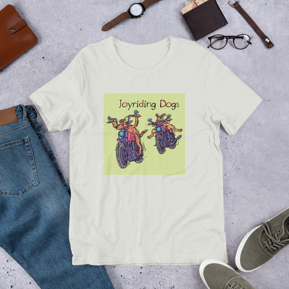 Joyriding Dogs - Two Motorcycles - Unisex t-shirt