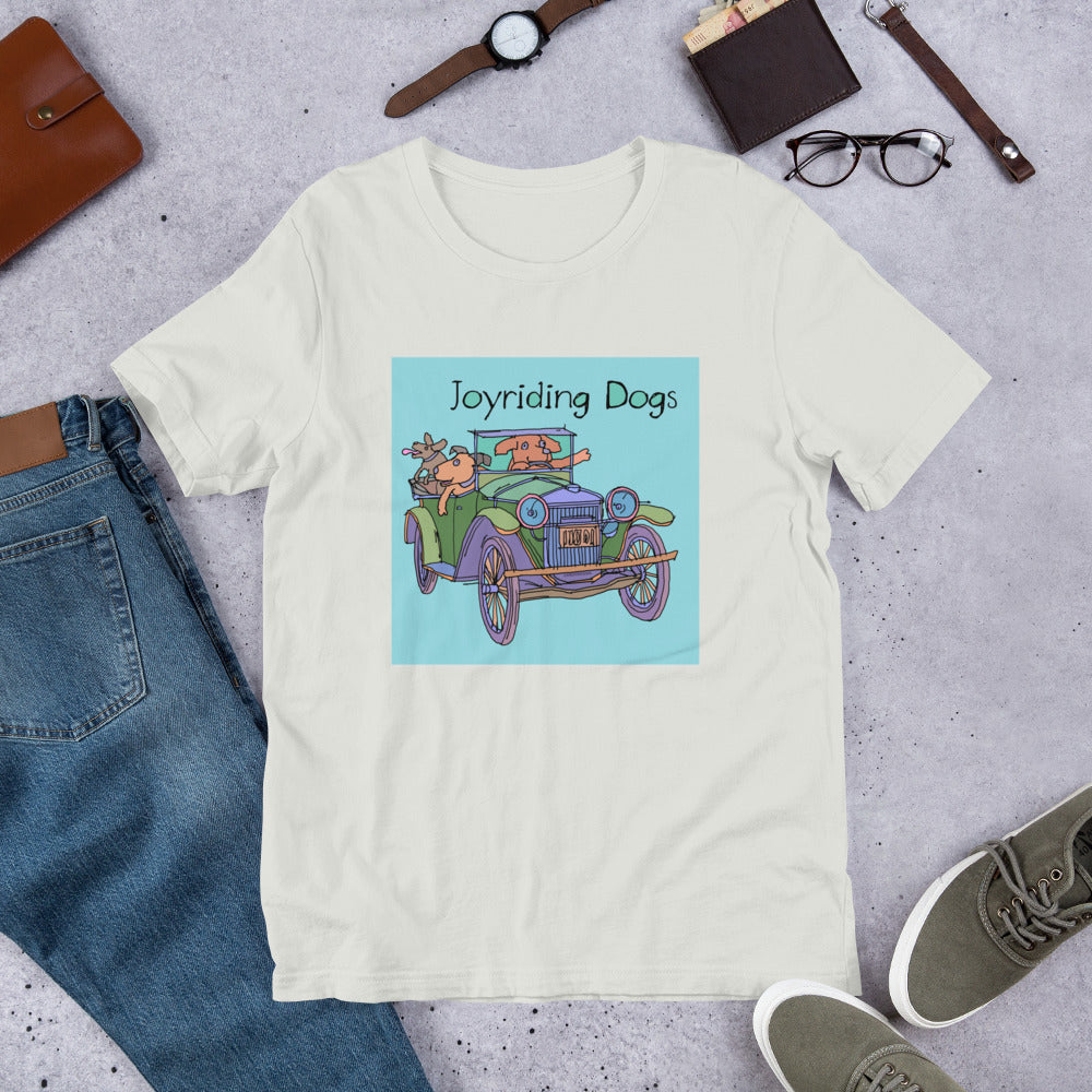 Joyriding Dogs - Green Car - Unisex t-shirt