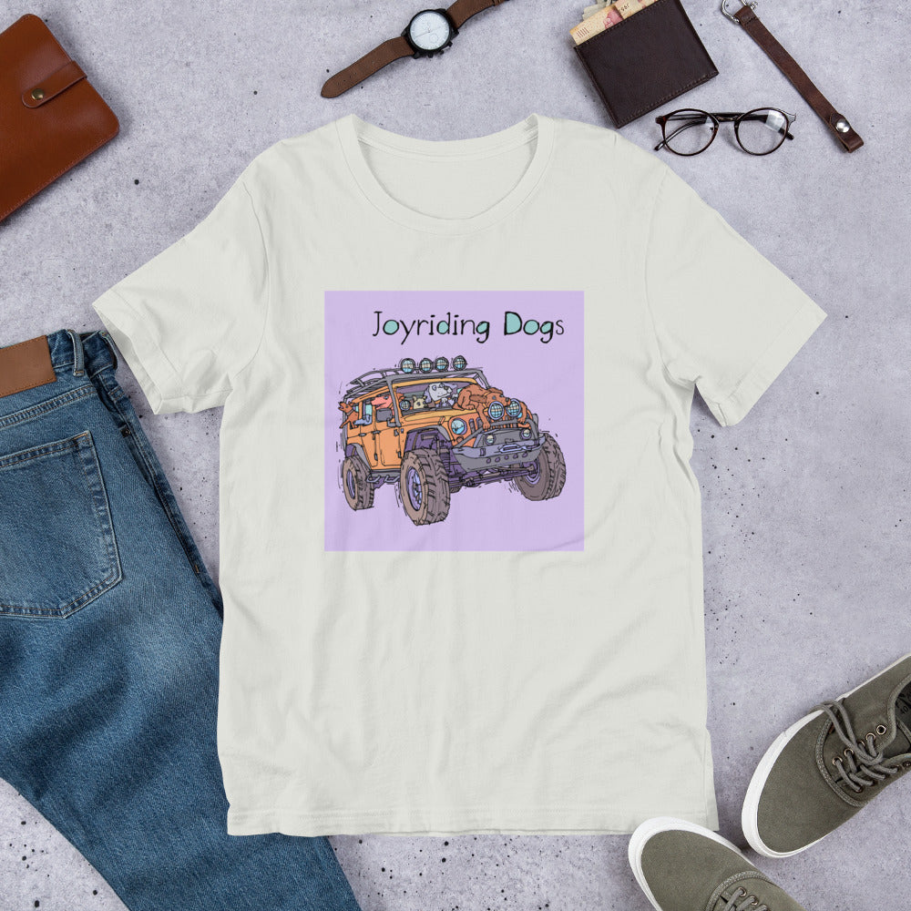 Joy Riding Dogs - Yellow Jeep - Unisex t-shirt
