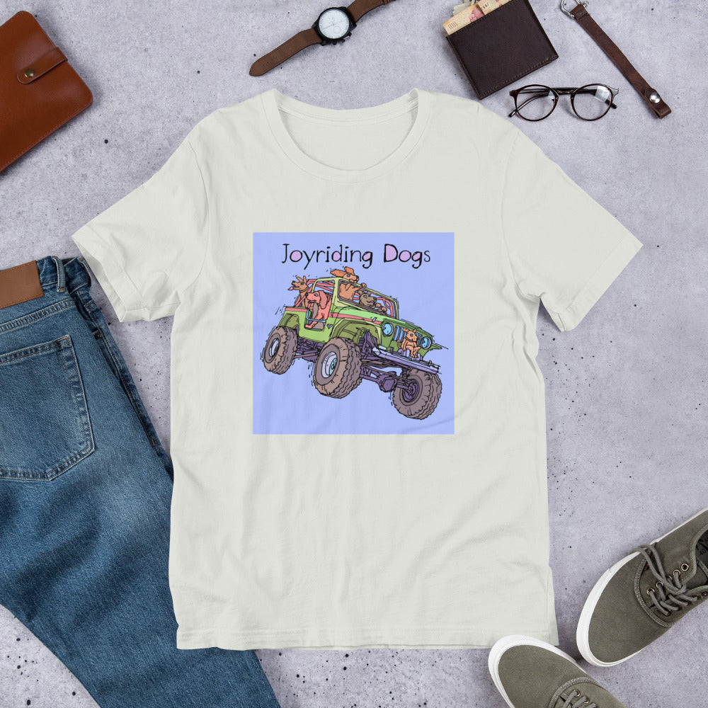 Joyriding Dogs - Green Jeep - Unisex t-shirt