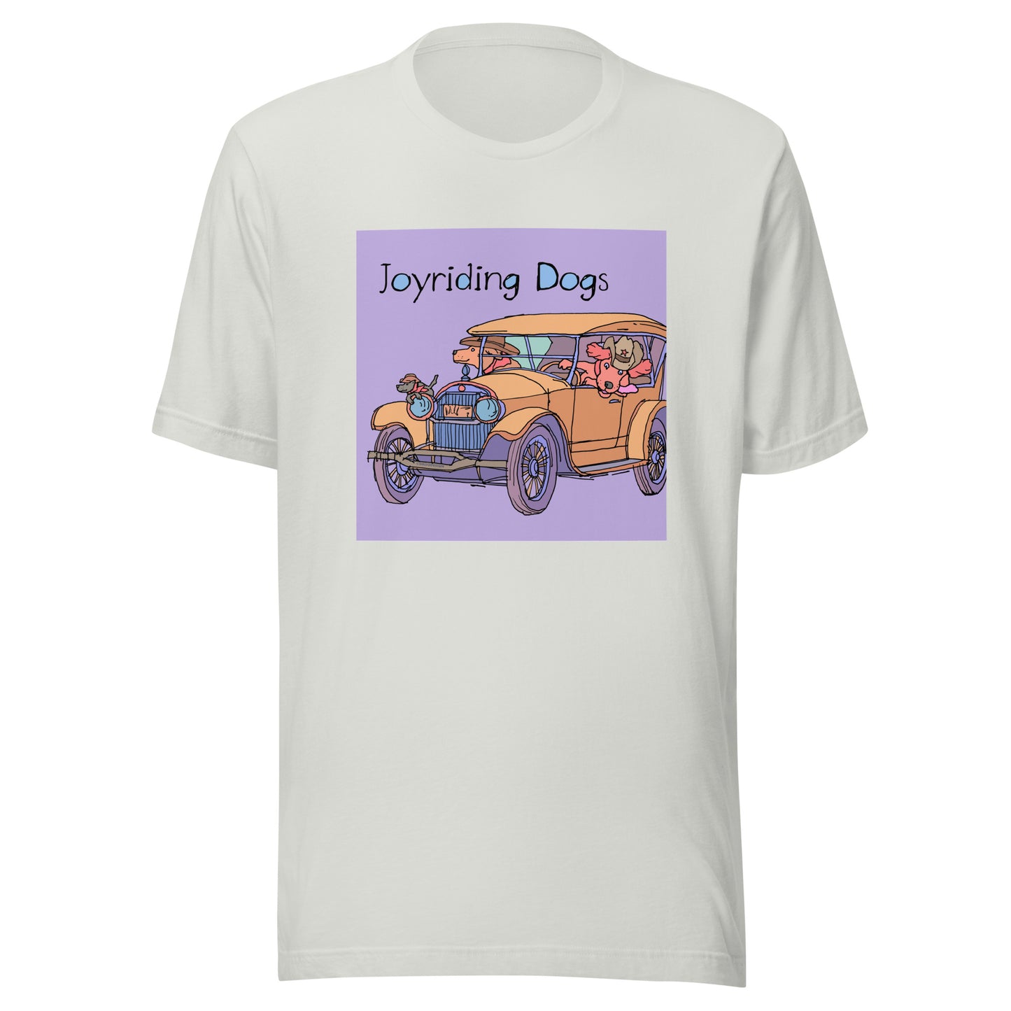 Cowboy Joyriding Dogs - Yellow Car - Unisex t-shirt